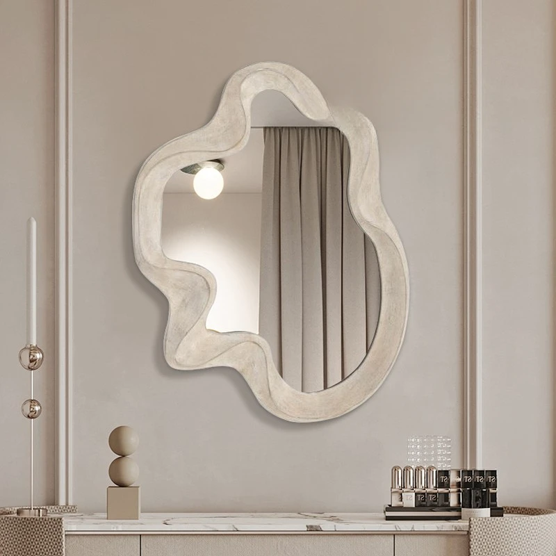 Makeup Small Decorative Mirrors Handicraft Bathroom Heart Hanging Mirrors Wavy Vintage Huis Decoratie Home Decorations CM50ZS