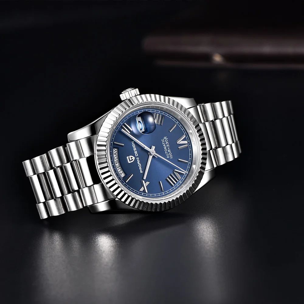 2026 new PAGANI DESIGN blue DD36 luxury mechanical watch men's automatic watch men's sapphire calendar waterproof watch for men