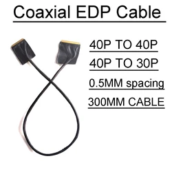 Câble pour écran LCD NicarEDP 40-40P, 40 broches à 30 broches, 4K, 1080P, 2k, 4 voies pour carte de lecteur Type-C ou DP vers EDP