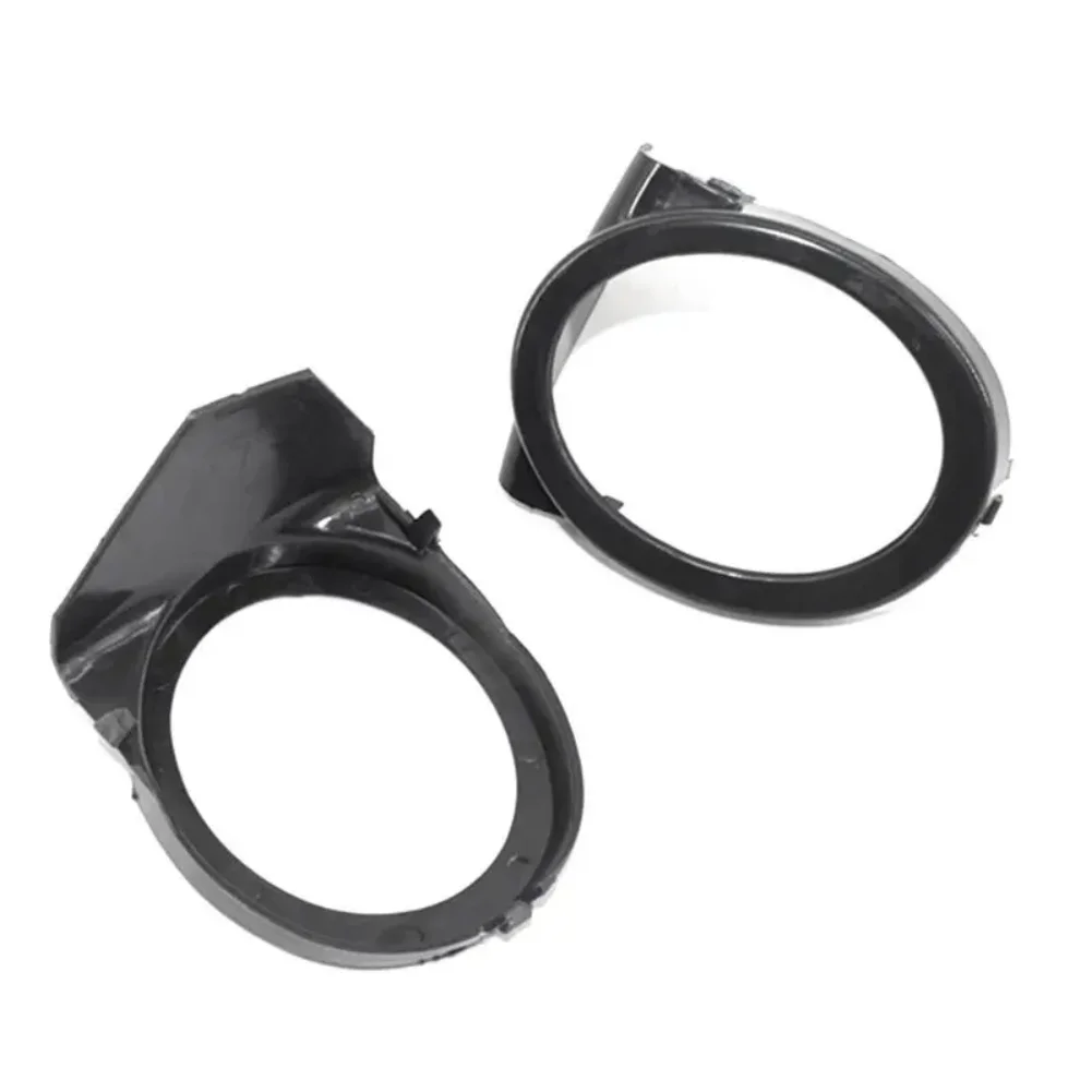 Front Bumper Fog Light Ring Cover Trim Left Right For BMW For M3 E46 2000 2001 2002 2003 2004 2005 2006 Matte Black ABS Pair