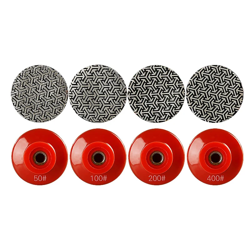 LOZLIN 2Inch 50mm Electroplated Diamond Polishing Pads 5/8