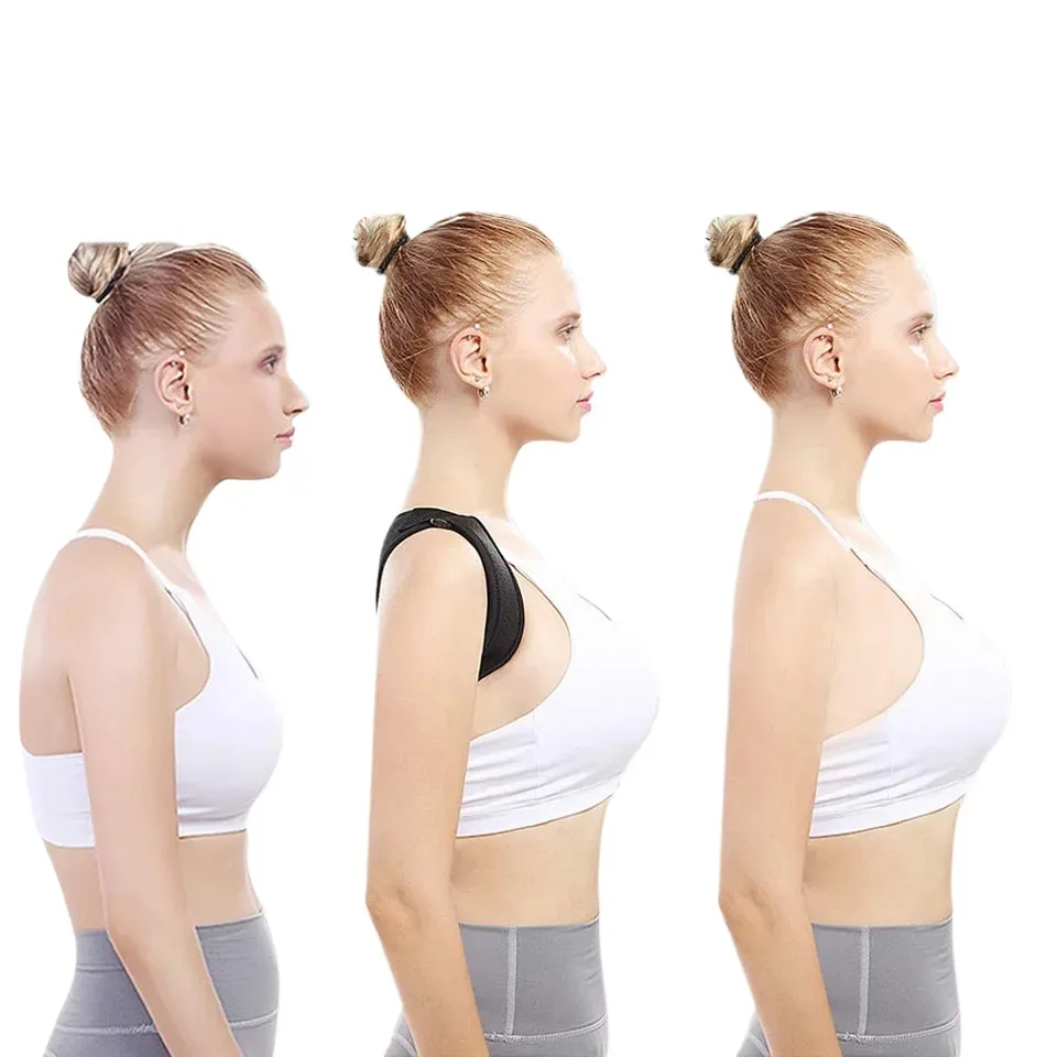 

Корректор осанки, бандаж для спины, регулируемый бандаж для осанки для верхней части спины, плеч, облегчение боли, тренажер для осанки, поддержка осанки позвоночника