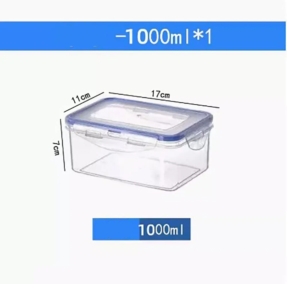 Coperchio della scatola del frigorifero rettangolare sigillato da 1 pz coperchio della scatola riscaldato a microonde in plastica contenitori per la