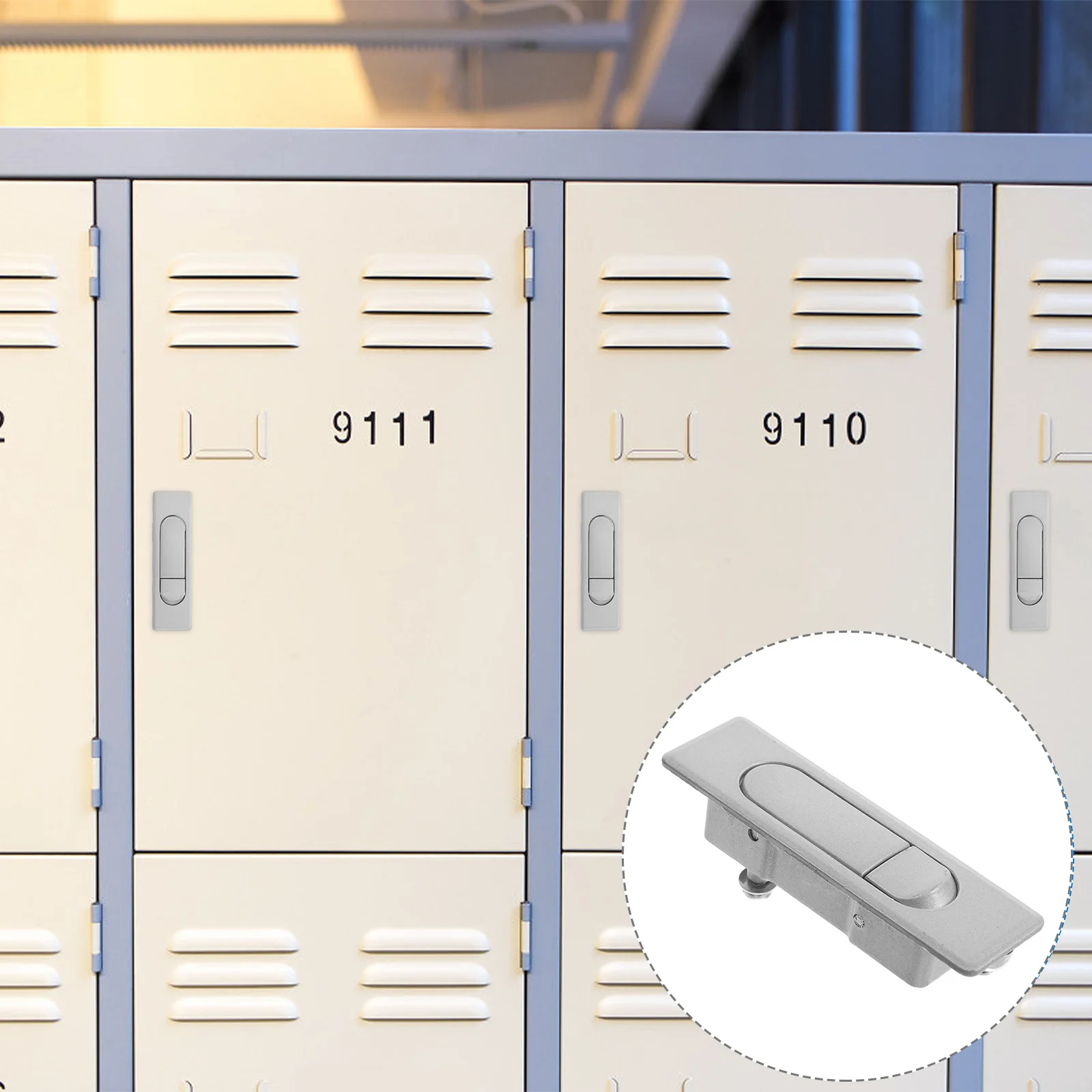 Serratura a pulsante rotonda per armadi elettrici Applicazione versatile Installazione semplice Design estetico Tasca per chiusure per armadietti per camper