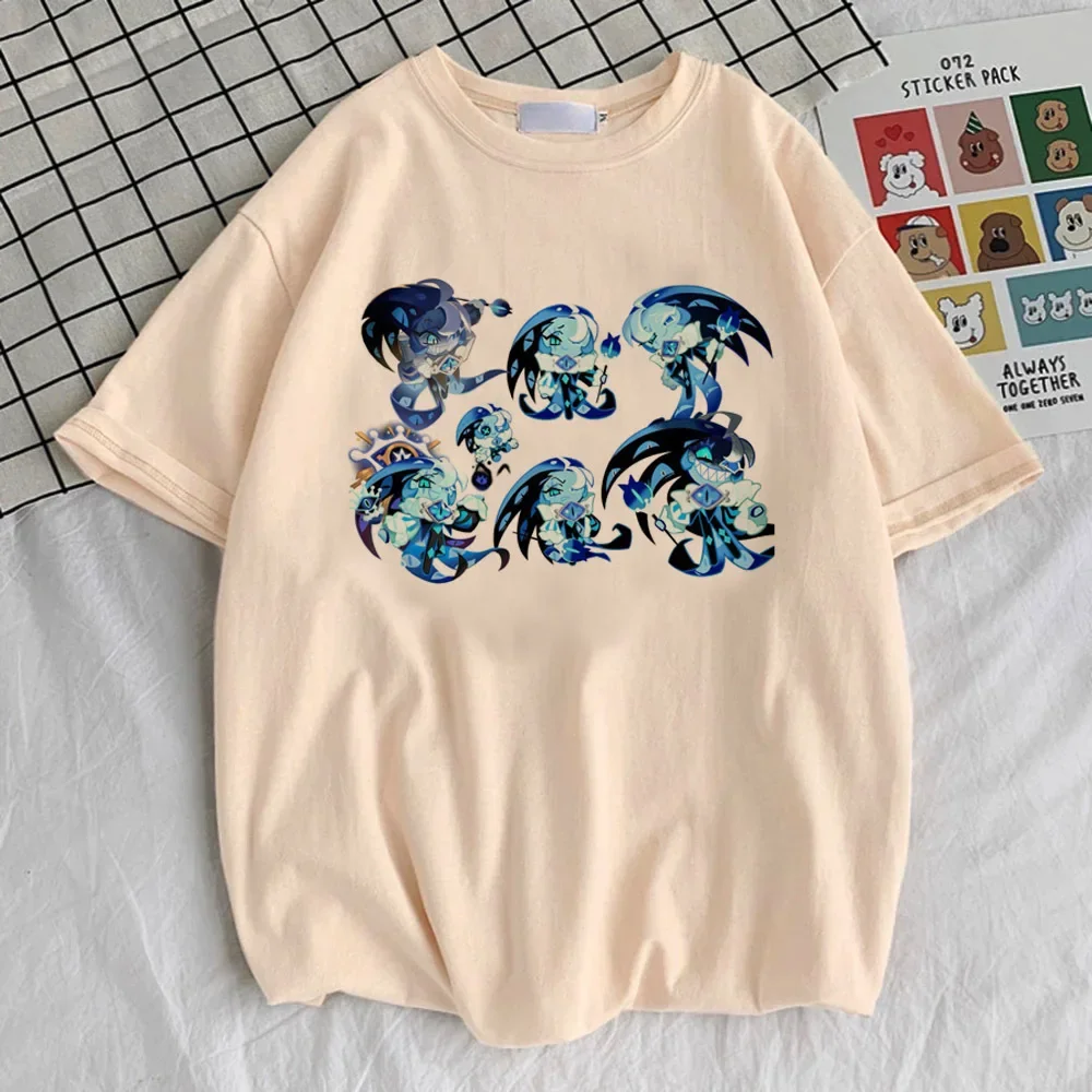 Shadow Milk Cookie Top Tees Teen Punk Streetwear Vintage Hip Hop Tshirt Breathable Digital Kawaii Psychedelic Graphic 2000s