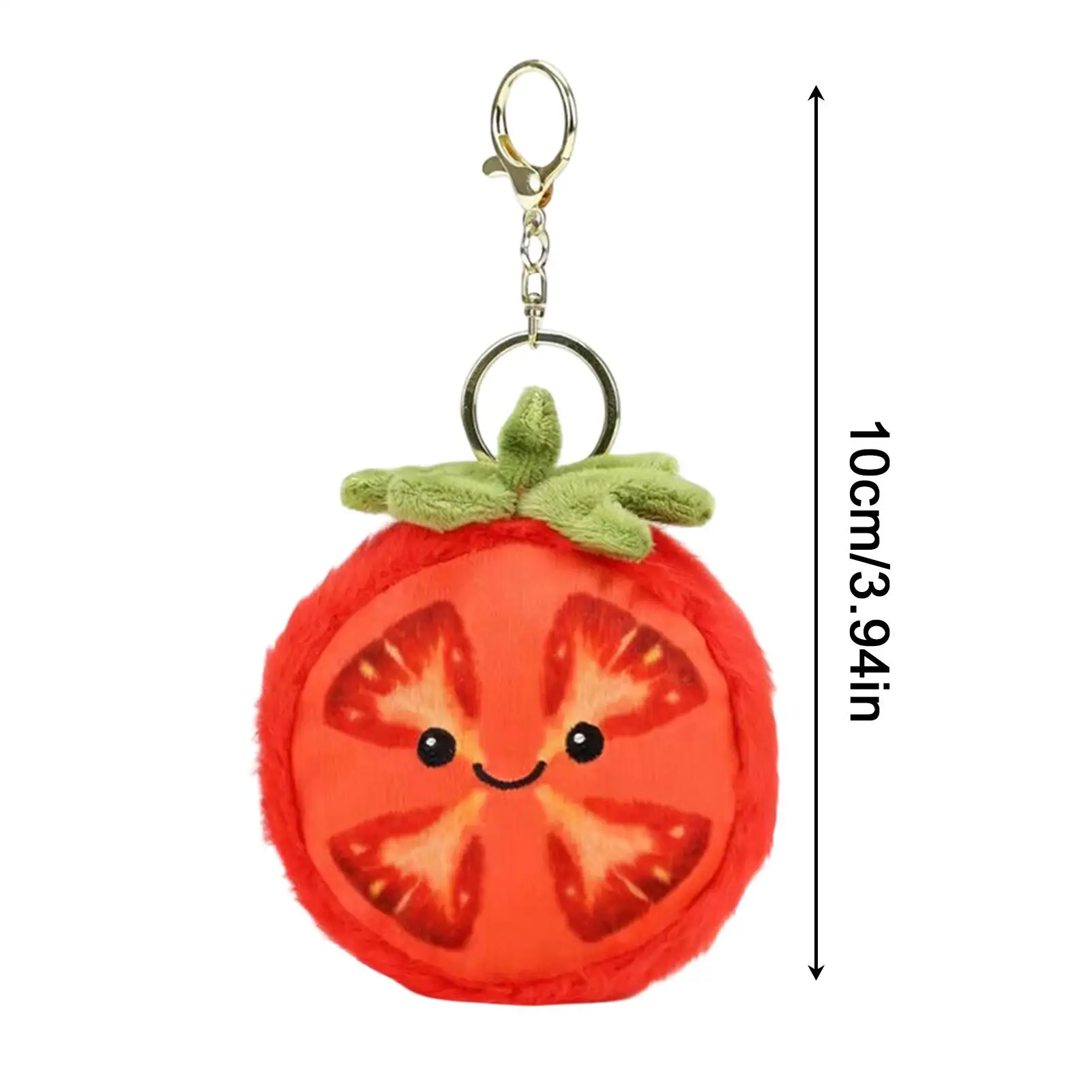 Zawieszka do torebki w kształcie pomidoru, pluszowy wisiorek do plecaka, ozdobny ornament do torebki dla dzieci, nastolatków, dorosłych, uczniów, nauczycieli, do biura, dla podróżnych.