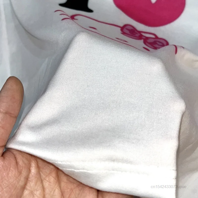 Sanrio-Camiseta con tirantes de Hello Kitty para mujer, chaleco bonito Y2k, camiseta sin mangas elástica suave, camisola blanca con estampado de dibujos animados