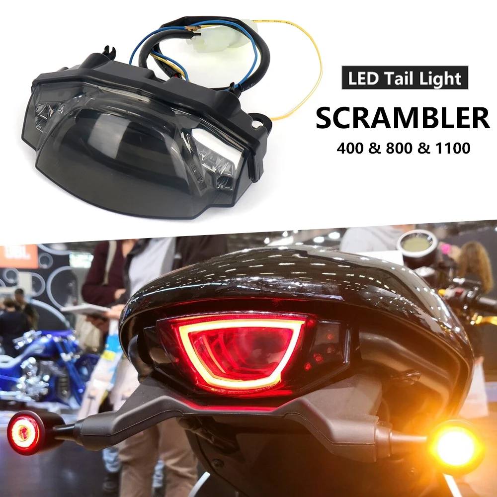 

New Scrambler 400 Rear Tail Light Brake Turn Signal Integrated LED Taillight Motorcycle For Ducati SCRAMBLER 800 1100