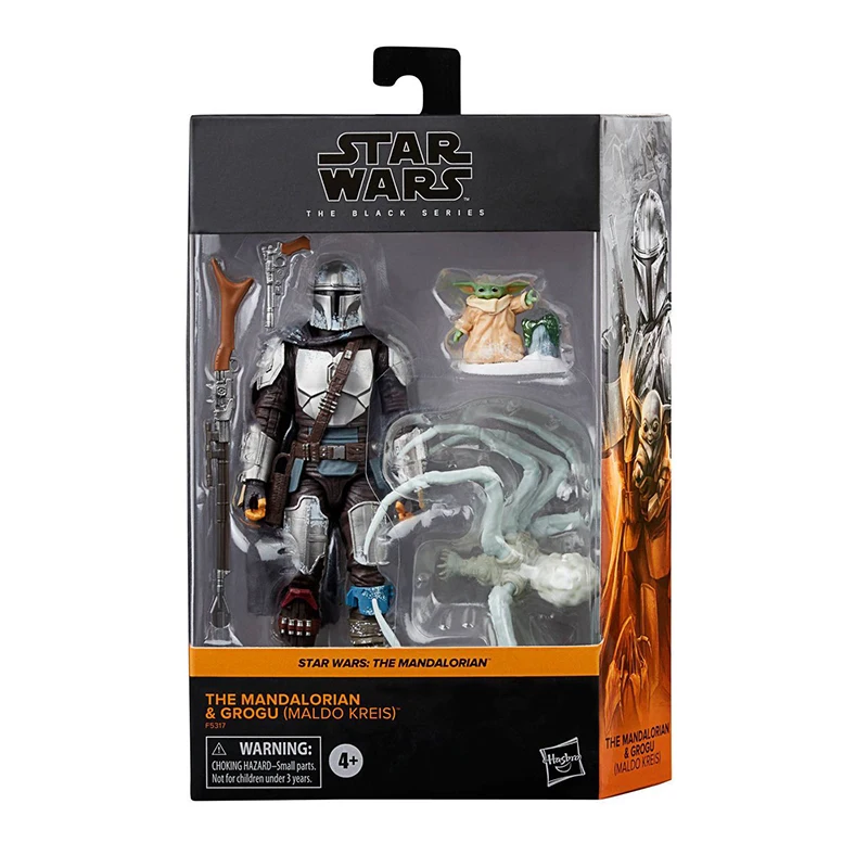 

6 Inch Star Wars Black Series Figure Mandalorian Grogu Action Figure Collection Desk Decor Statue Movable Joints Adult Kids Gift