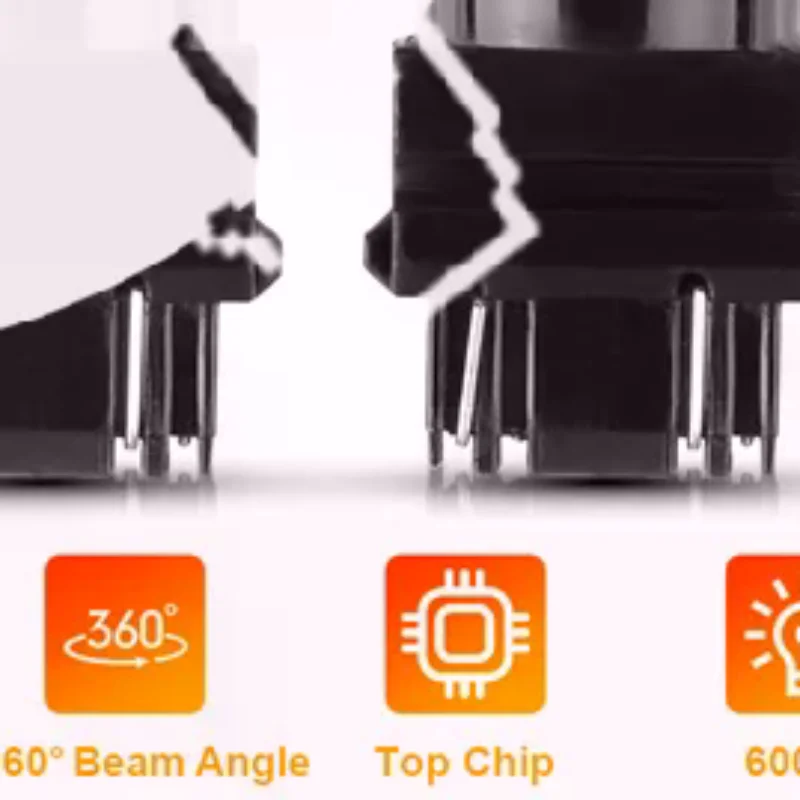 

4 шт., белый/янтарный 3157 светодиодный DRL с переключателем указателя поворота, лампа для парковки