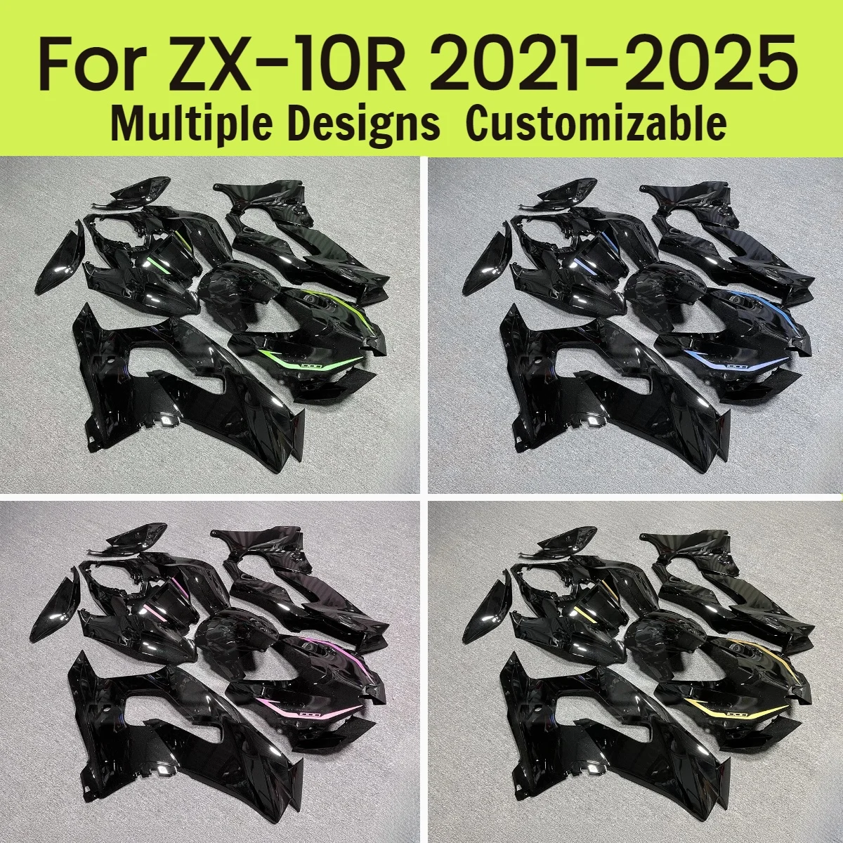 

Aftermarket Parts Fairings for Kawasaki ZX10R 2021-2025 Motorcycle Bodywork ABS Injection Molding Fairing Kit ZX 10R 21-25