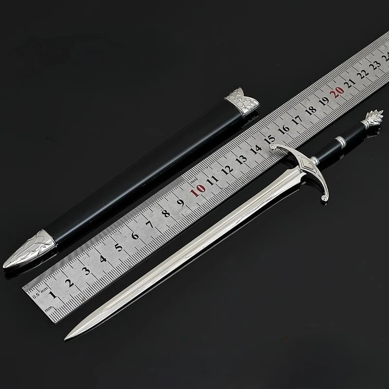 22cm novo jogo DARK SOULS periféricos braços lothric cavaleiro espada modelo de metal decoração de mesa ornamentos meninos presentes de aniversário brinquedos