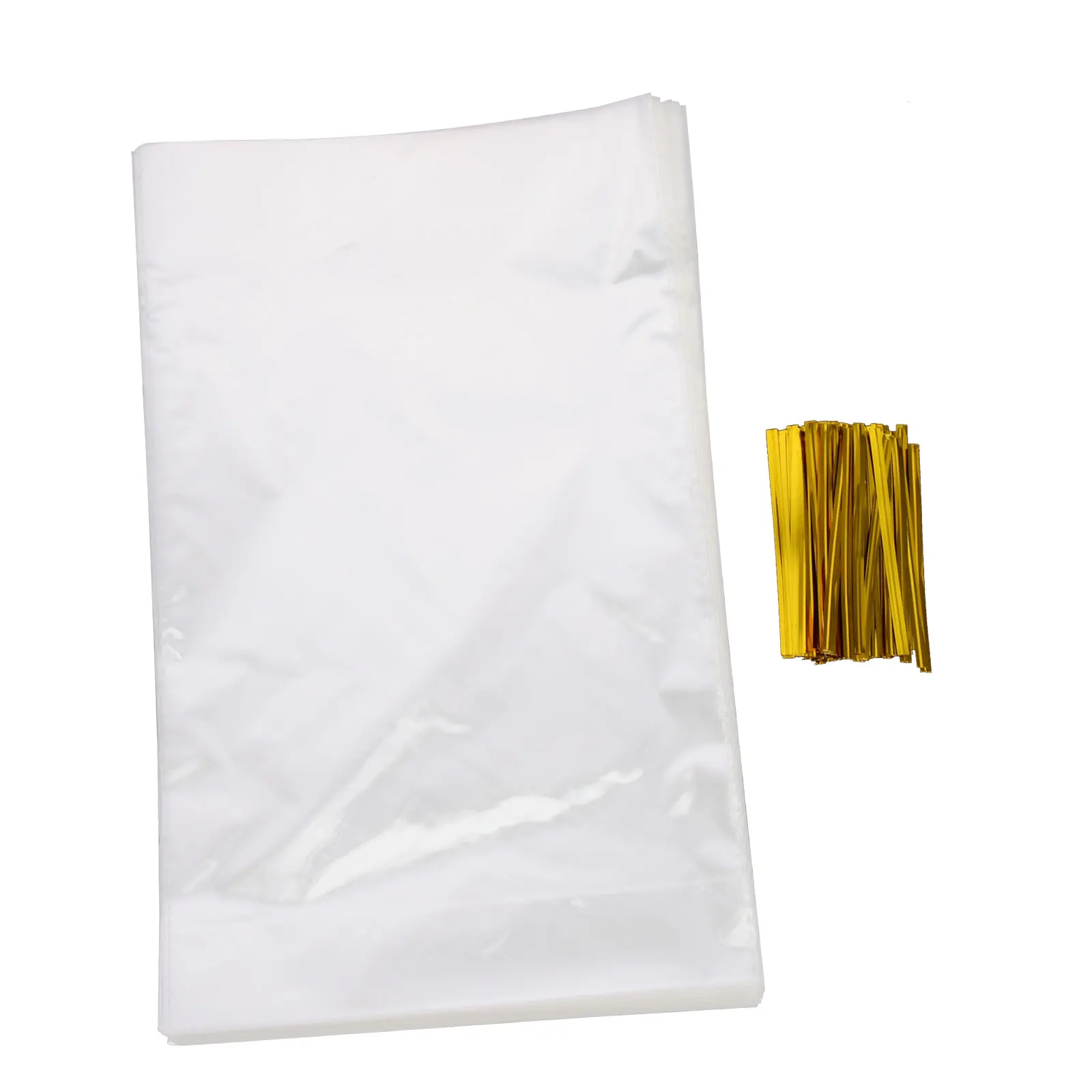 

1 set Sweet Storage Bags Party Favor Pouches Candy Wrapping Biscuit Treat Gift Packing Bags Clear Transparent Bakery Sundries