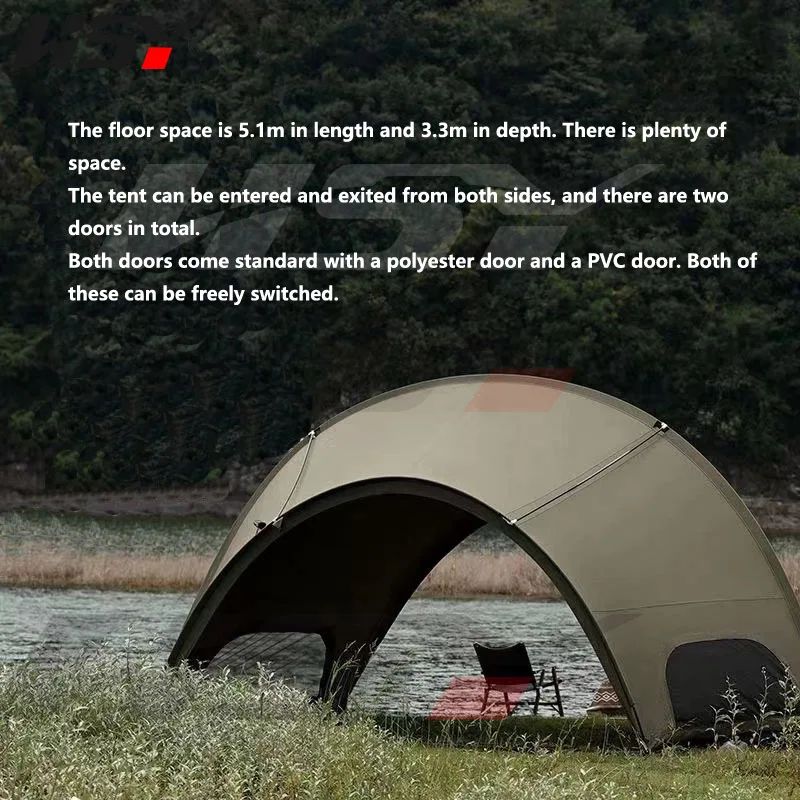 Outdoor Camping Master Tent Small G Hemispheric Shelter Extended Tent Rainproof Exquisite Camping Tent 4-6 People