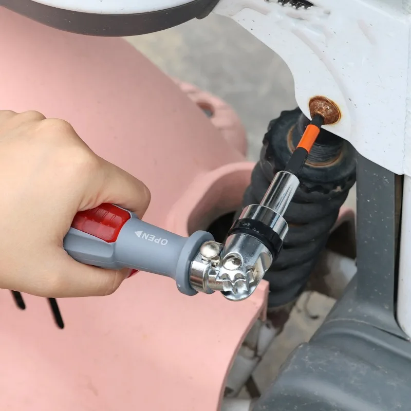 11 in 1 Ratchet Screwdriver Set Telescopic Screwdriver Two-way ABS Handle Adjustment Forward Reverse Multifunctional Bits Driver