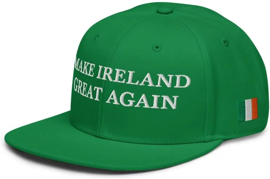 

Make Ireland Great Again Hat Embroidered Adjustable Snapback Cap McGregor Irish Presidential Run Inspired Hat Unisex