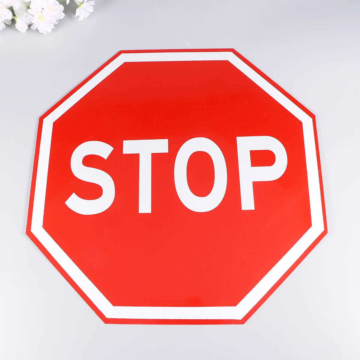 

Stop Traffic Sign Aluminium Red Octagon Outdoor Indoor Safety Road Street Regulatory Sign Decoration Cafe Bar Hotel