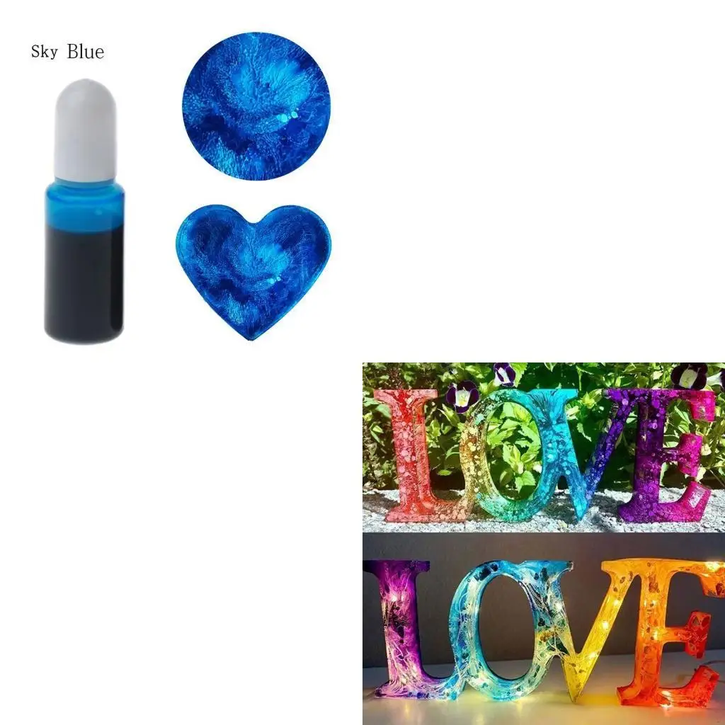 

13 Color/set Pigment Resin Dye Vibrant Alcohol-Based Inks 10ml/Each