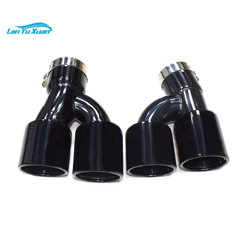 SYPES Black Stainless Steel Exhaust Pipe Exhaust Tip Muffler Tip For   525i 528i 530i G30 G31 G38 2018 5 Series