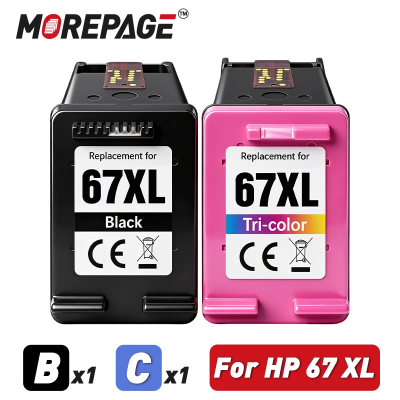 67XL Ink Cartridge Replacement For HP 67XL Compatible Envy 4140 4152 4155 1225 2732 2752 2774 6052 6055 Printer