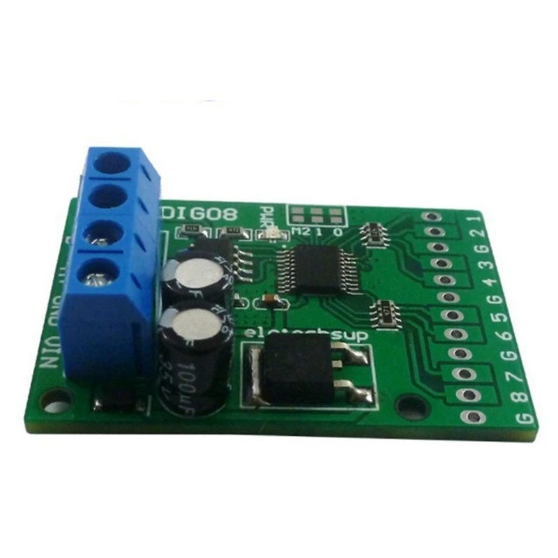 4X 8Ch Input/Output Digital Switch TTL Lvttl CMOS RS485 IO Control Module Modbus Rtu Board For PLC Relay, (No Pin)