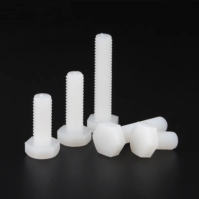 M3 M4 M5 M6 M8 M10 M12 الأبيض النايلون الخارجي عرافة رئيس مسامير البلاستيك مسدس البراغي لاستخدام عزل الحرارة/الكهرباء #6