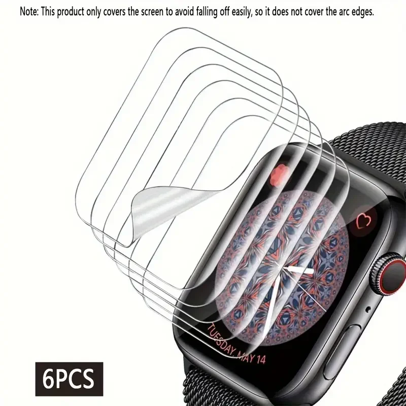 HD-Hydrogelfolie für Apple Watch Ultra 2 49 mm 45 mm 41 mm 44 mm 40 mm 42/38 mm Displayschutzfolie Zubehör Serie 9 8 7 6 5 4 3 Se