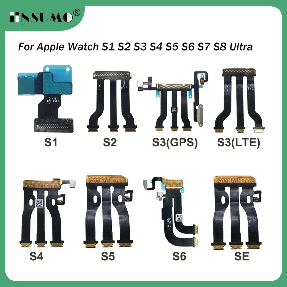 For Apple Watch Series 8 Ultra 49mm S7 6 5 4 3 2 1 LCD Display Touch Screen Motherboard Main Board Connector Flex Cable Ribbon