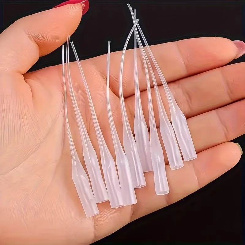 Extended Flexible Tube Fine Tip Glue Applicators, 188 pcs, Lab Micro Dispensing, Multipurpose, Versatile