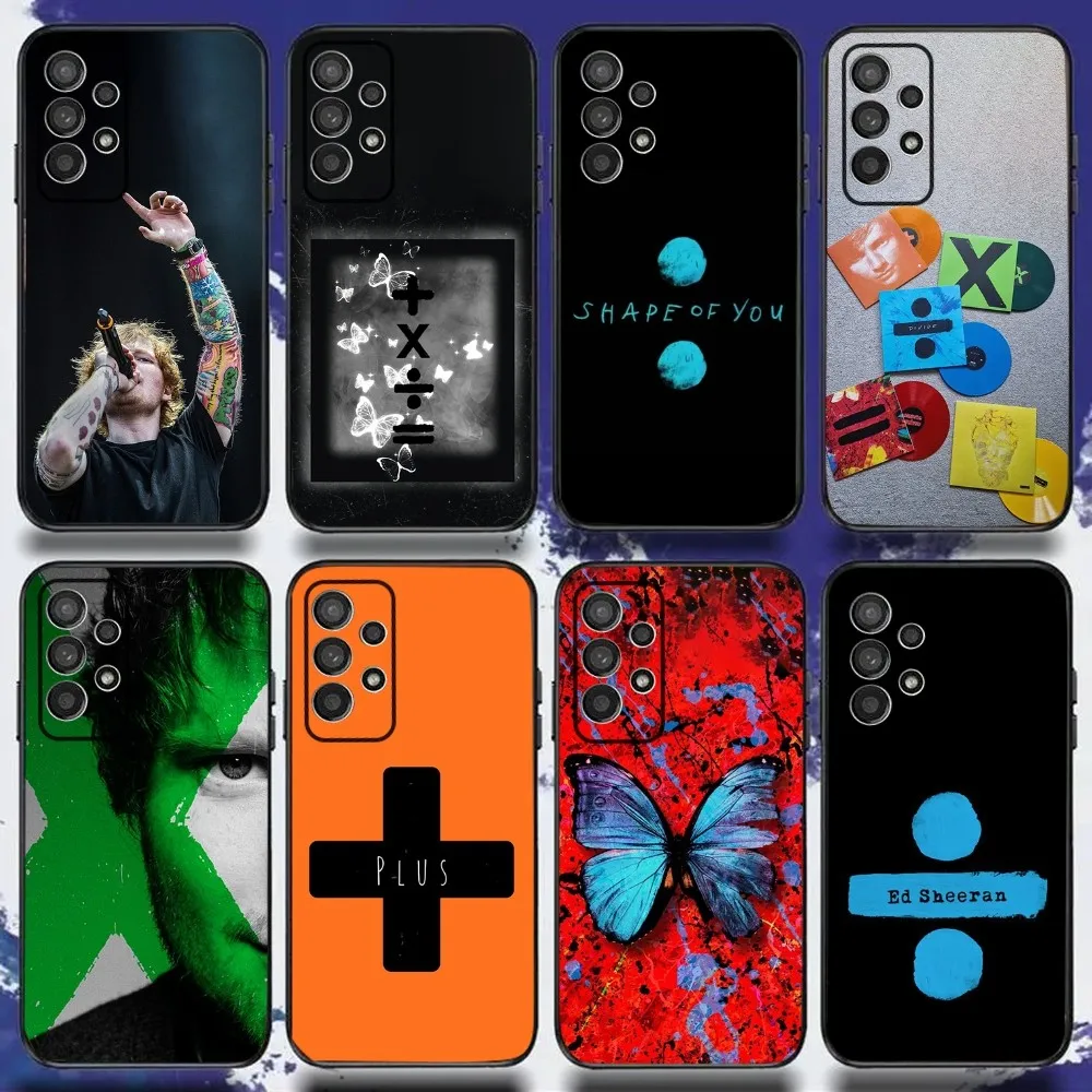 E-Ed S-Sheeran Hot Singer Phone Case For Samsung S24,S21,S22,S23,S30,Ultra,S20,Plus,Fe,Lite,Note,10,9,5G Black Soft Cover