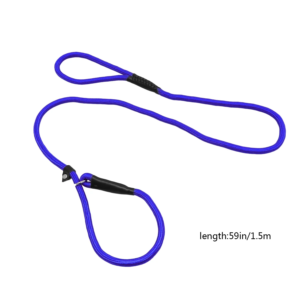 150cm Durable Pet Dog Nylon Adjustable Loop Training Leash Lead Collar Traction Rope (Blue) Pet dog leash