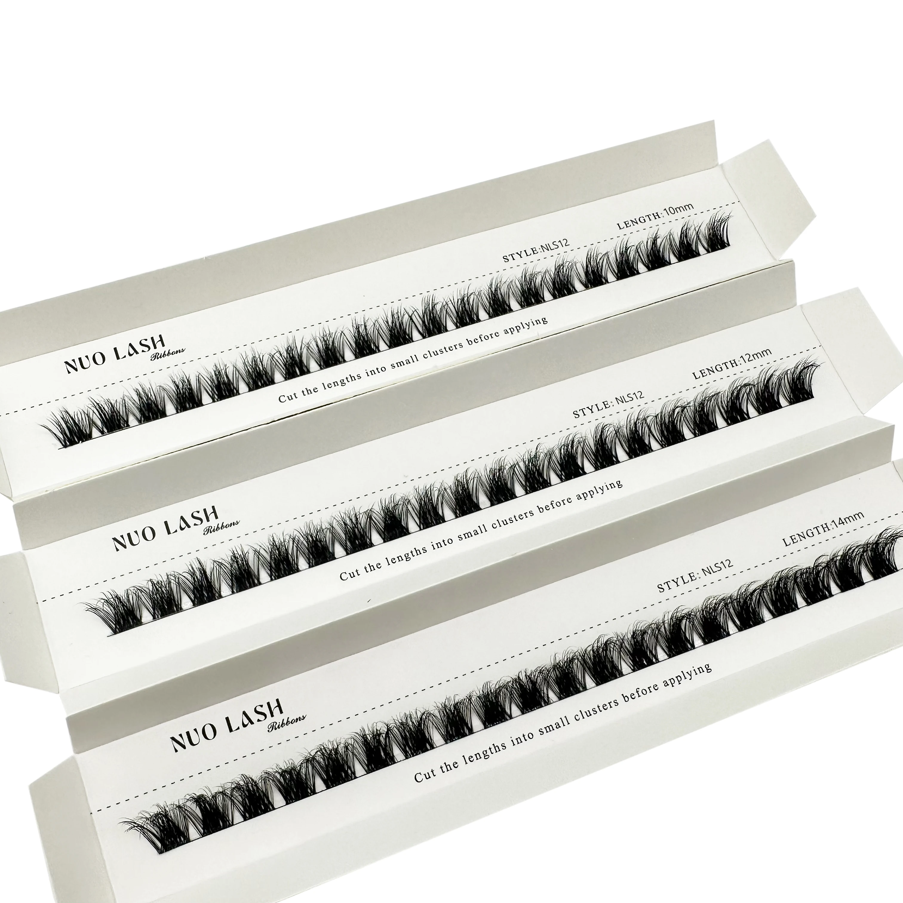 Natürliche Cluster-Wimpernverlängerung, D-Curl, einzelne Wimpern für Anfänger, superfeines Band, dünne, weiche, leichte, wiederverwendbare Wimpern – Detail 14