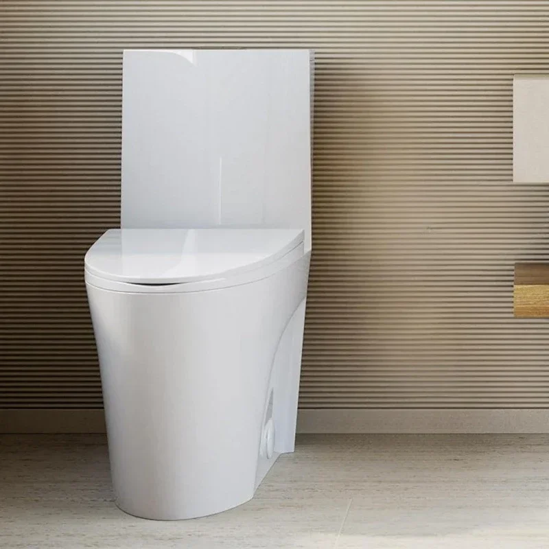 HOME One Piece Toilet Dual Tornado Flush 0.8/1.28 GPF مع مقعد إغلاق ناعم، ارتفاع مريح SM-1T254 أبيض توصيل مجاني #5