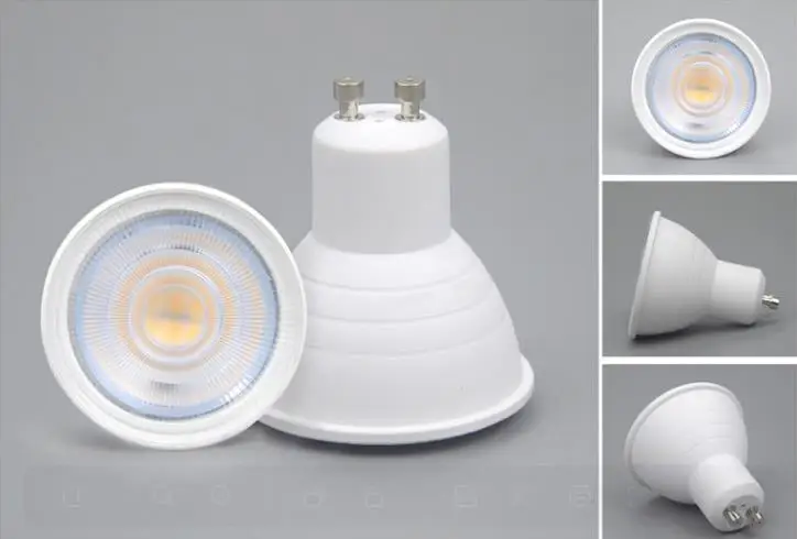 4-Piece 220V 230V 240V GU10 LED لمبات الأضواء 5W، ضوء النهار عكس الضوء الأبيض 50W الهالوجين يعادل، 5W راحة بقعة ضوء