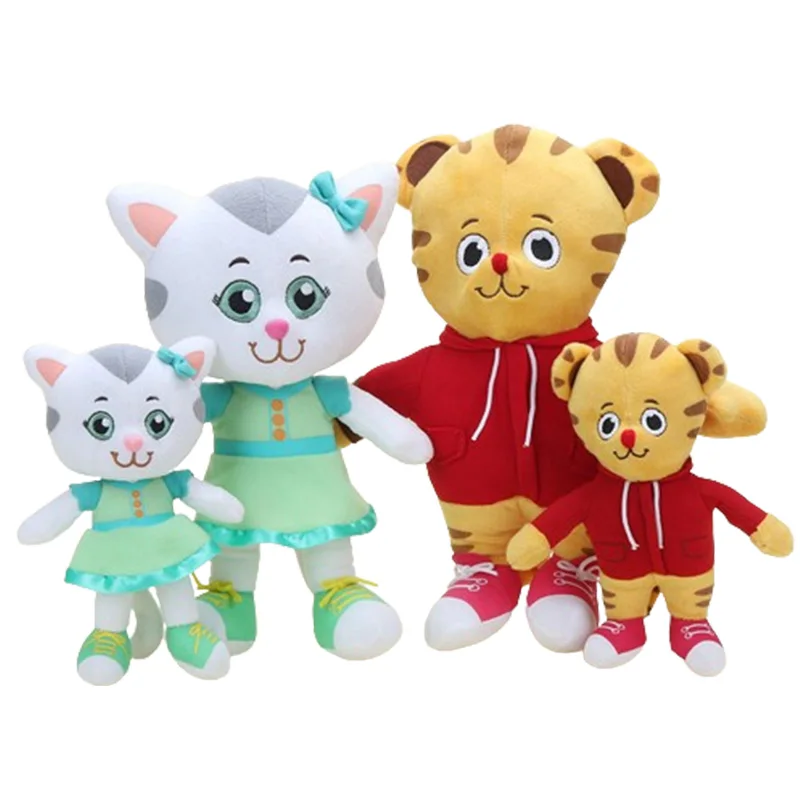 

20/30cm Daniel Tiger's Neighborhood Plush Toys 1/2Pcs Soft Stuffed Toys Cute Kitty Cat Tiger Daniel Plush Doll Kids Cute Toy