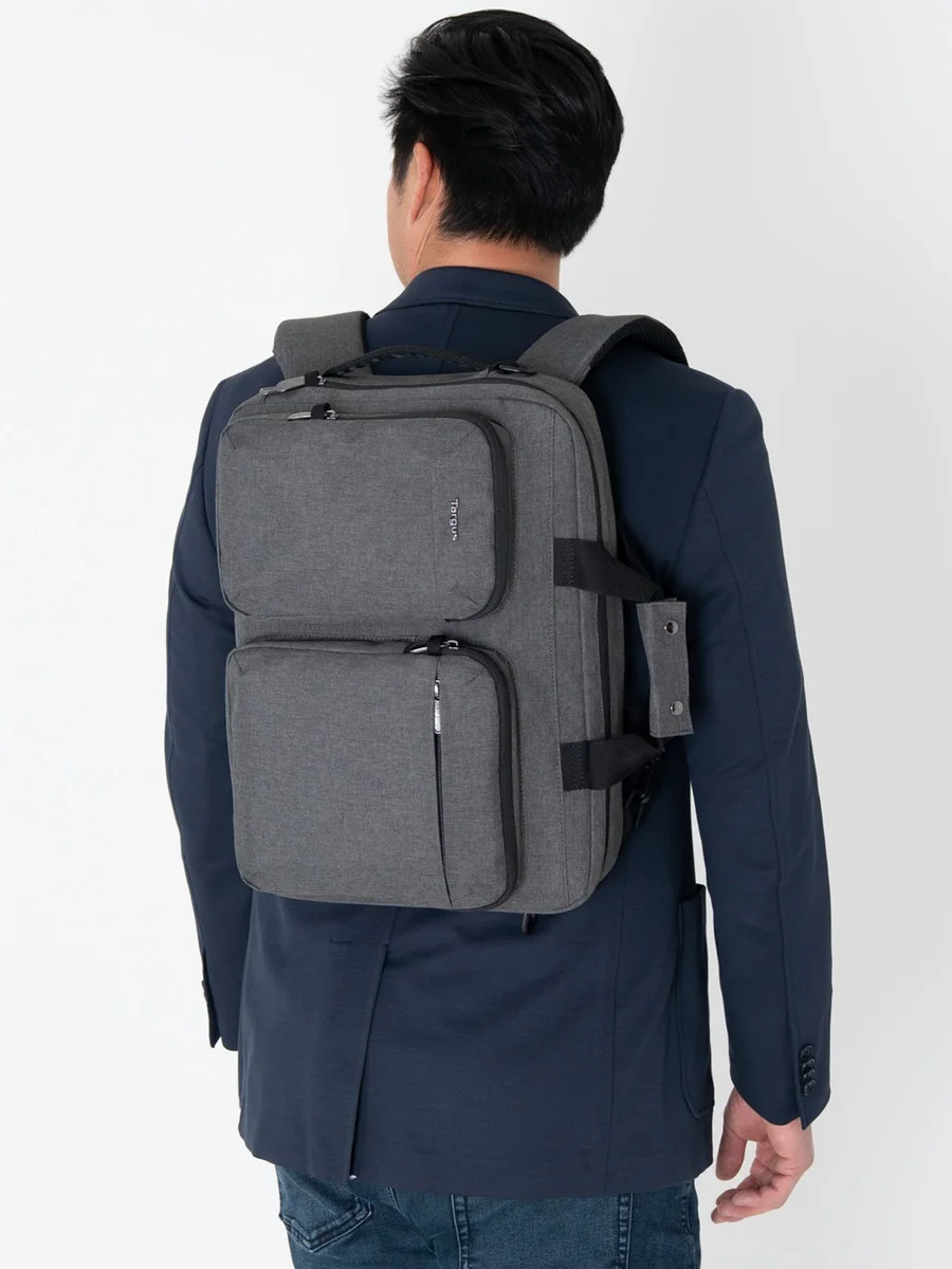 Bolsa de Computador Versátil Targus T94304, Mochila Multifuncional Transversal para Jovens, Hardware em Liga de Zinco