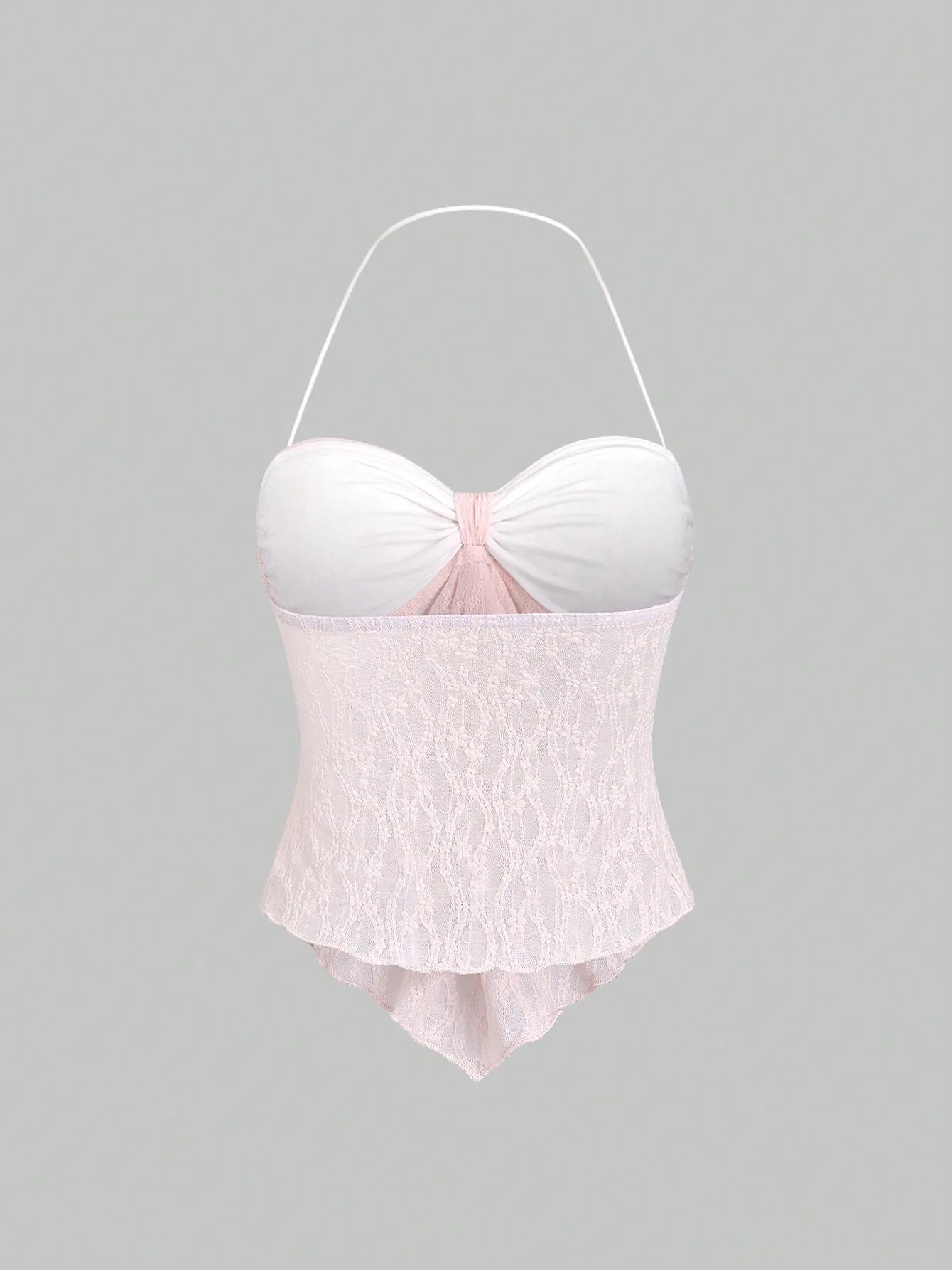 Solid Tie Front Halter Crop Cami, Y2K Sexy Summer, Sleeveless Going Out Top for Women