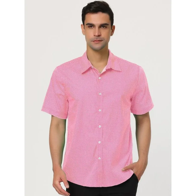 

New Z5 Sle Men's irt CleanFit Collar ort Sve Printed PU Leather Casual irt for Middle-Aged And ly