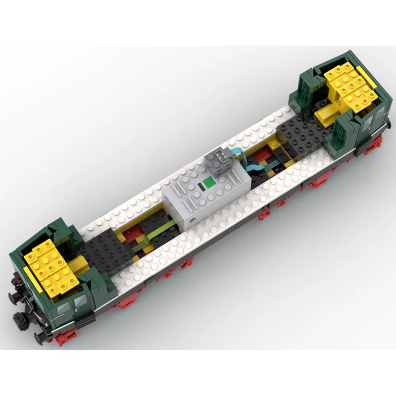 Stadtverkehr elektrische Lokomotive br e42 Auto Modell Moc Bausteine Eisenbahn Sammlung DIY montieren Ziegel Spielzeug Geschenke