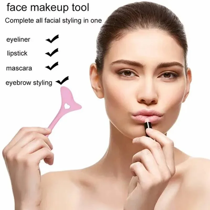 Silicone Mascara Eyeliner Lipstick Beauty Tool Mask Applicator Eyelash Shield Makeup Accessory