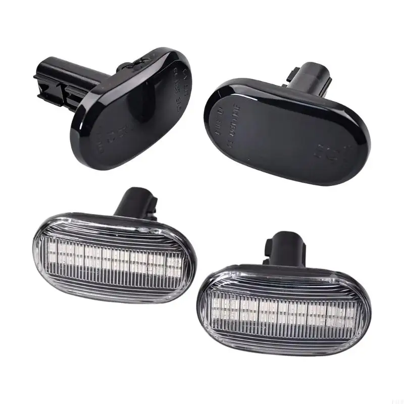 F1CF New High Visibility Smoked Turn Lamps with Advanced LED Lighting Direct Fit Dynamic LED Lights for Jimny 1999 to