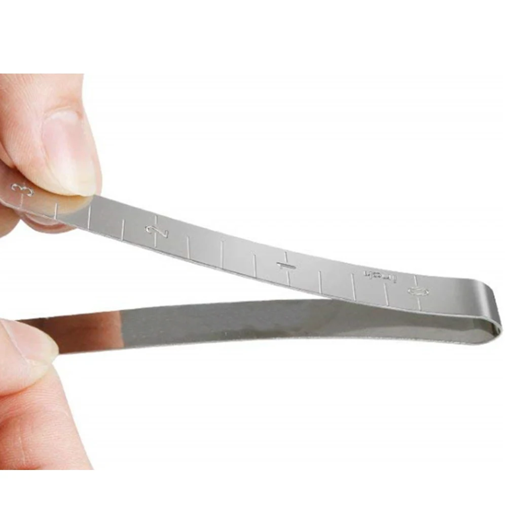 

15pcs Stainless Steel Sewing Clips Anti-Rust Waterproof Oil-Proof Metal Hemming Clips 3 Inches Measurement Ruler For Quilting