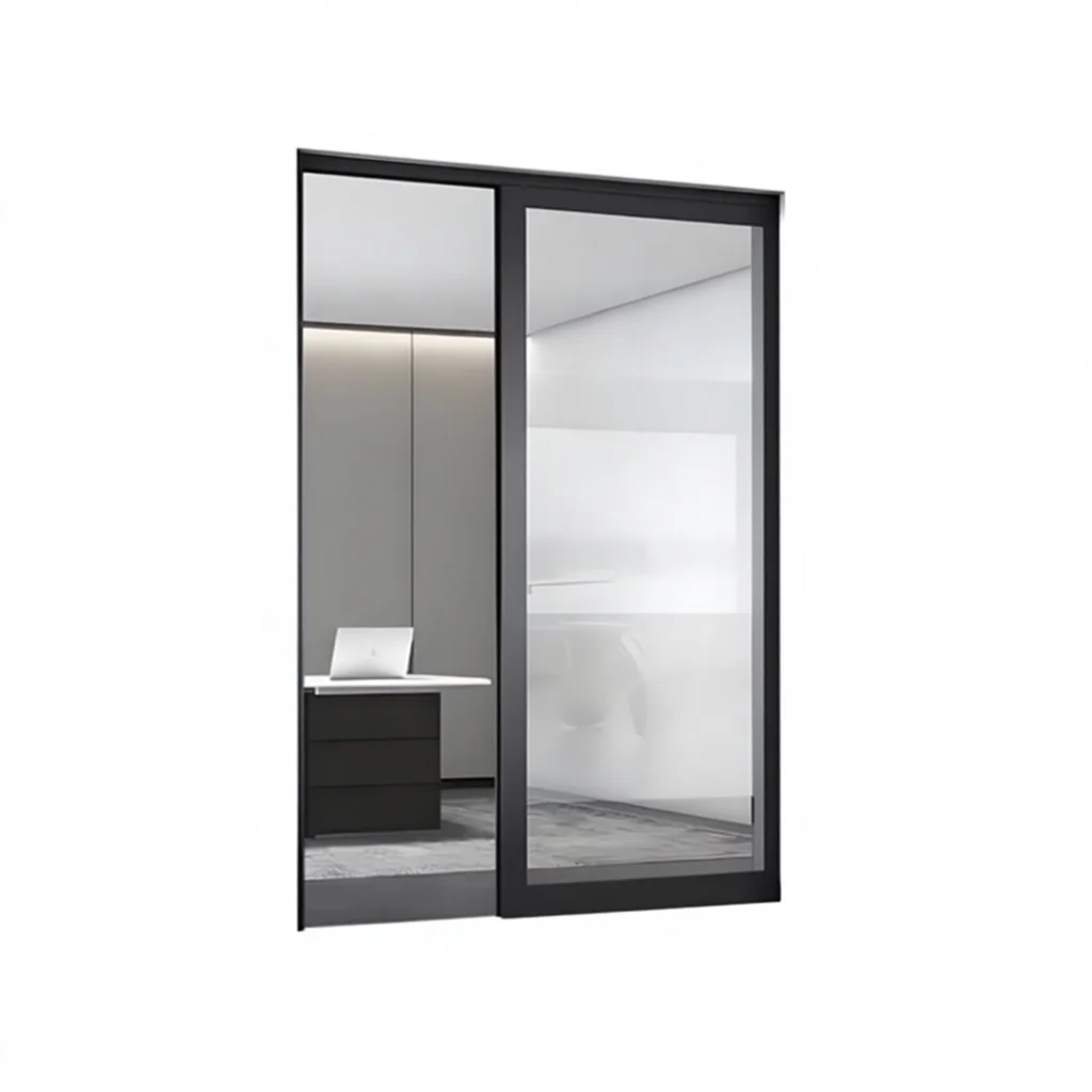 Customized Modern Aluminium Sliding Door Low-E Double Tempered Glass Sound Insulation Energy Efficient Wine Cellar Living Room