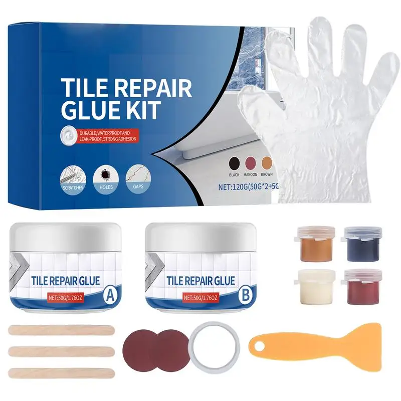 

Wall tile adhesive Multifunctional ceramic repair agent High-strength marble adhesive Tile caulking repair paste