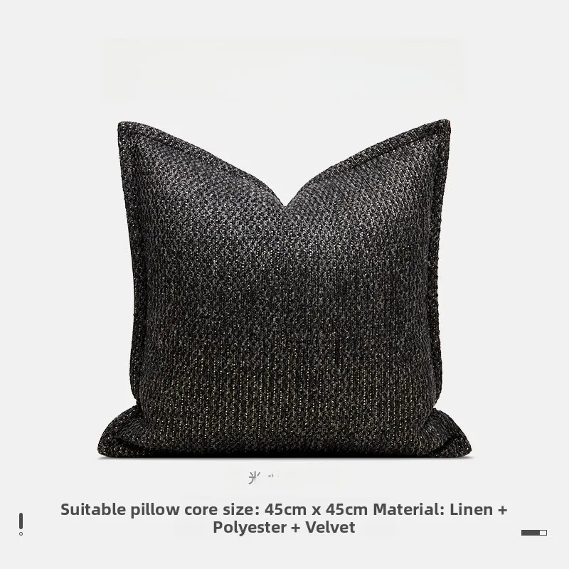 

Linen Sofa Pillow Sample Room Villa Cuion mat Gold Flame Sle Square ape Home Decorative Pillow