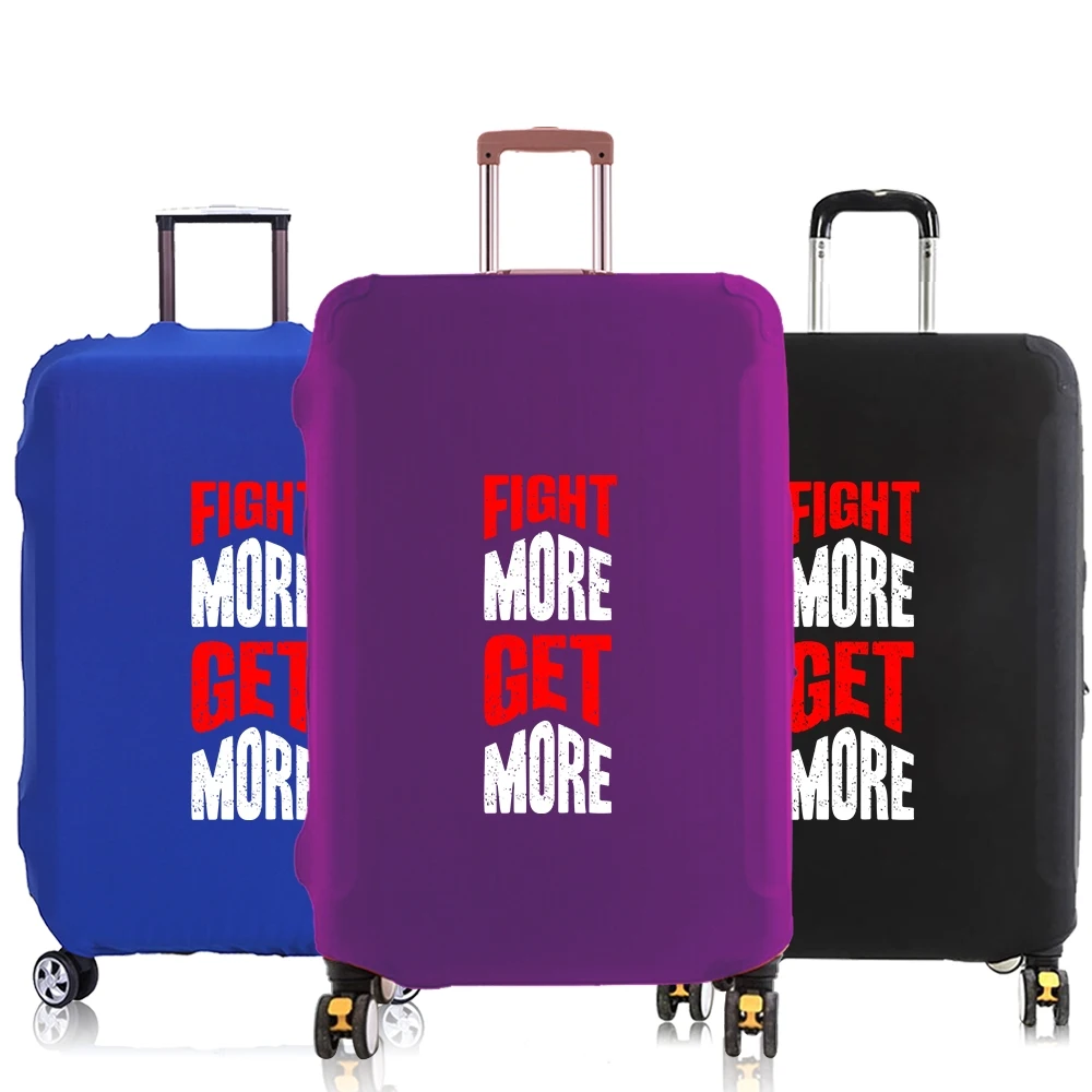 

Luggage Cover Suitcase Protector "More Get More" Phrase Thicker Elastic Dust cover 18-30 Inch Trolley Case Travel Accessories