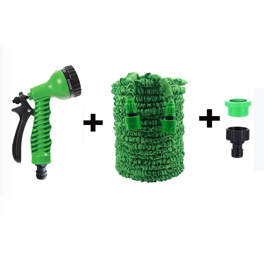 25FT-100FT Garden Hose Expandable Magic Water Pipes Home Garden Daily Watering Tools High-Pressure Car Wash Cleaning Water Gun