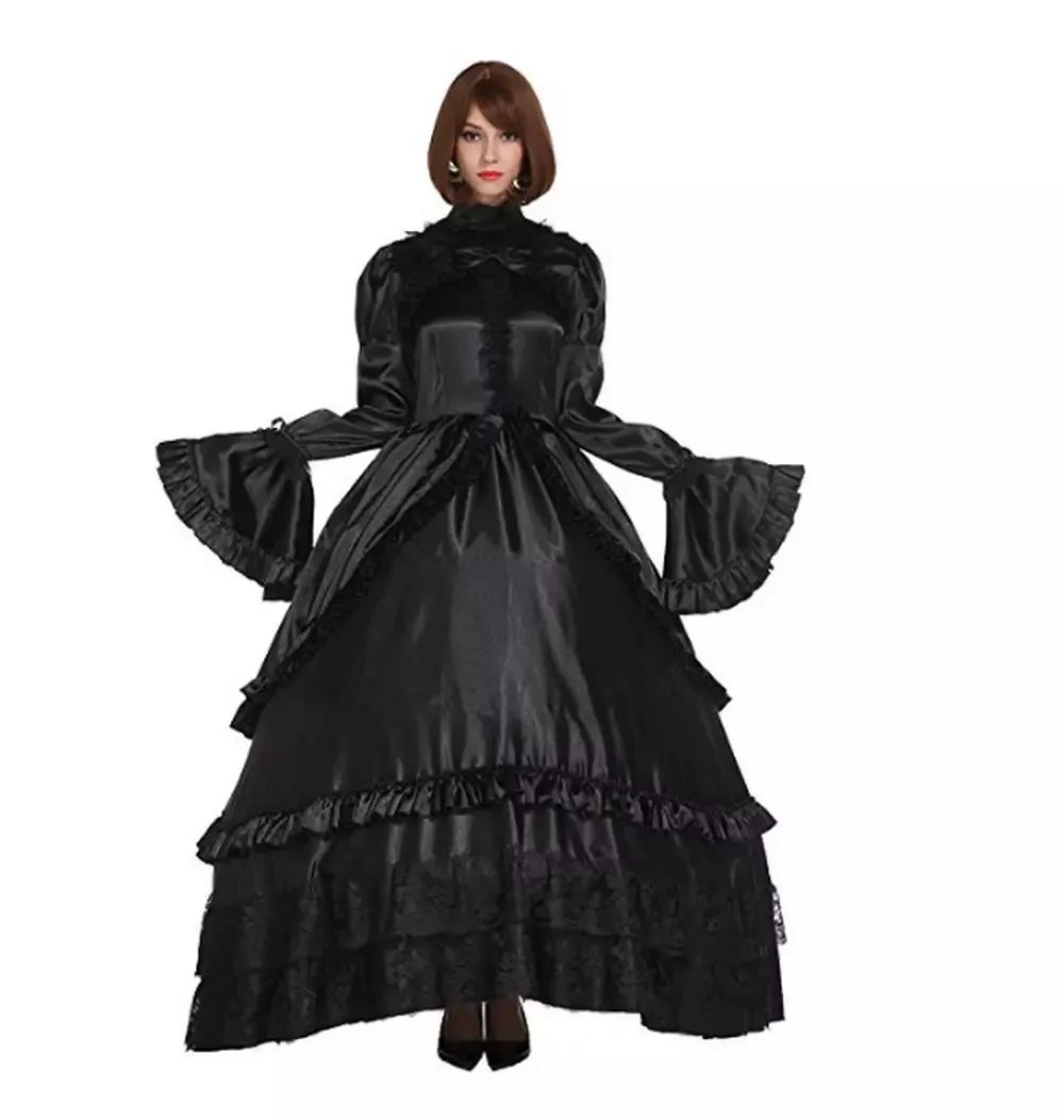 

Sissy Girl Black lockable dress French maid cosplay Costumes Tailor-made