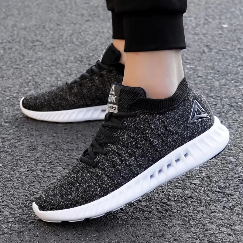 Peak running shoes men's shoes autumn and winter new lightweight mesh official flagship store genuine men's casual sports shoes