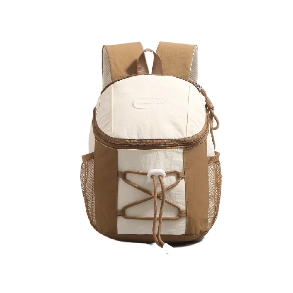 

Patchwork Drawstring Backpack Contrast Color Y2k Women Harajuku Backpack Korean Style Large Capacity Student Schoolbag